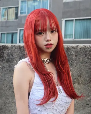 ロング カラー レイヤーカット /ハイトーンchaoのヘアスタイル