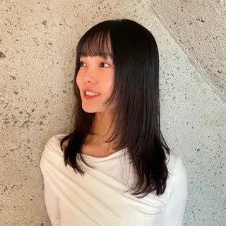 セミロング 平尾/薬院*北谷治子 *艶髪レイヤーカットのヘアスタイル