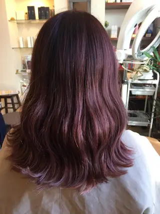 セミロング カラー プラーチェ 相模大野店所属・plaatje 義見のヘアスタイル