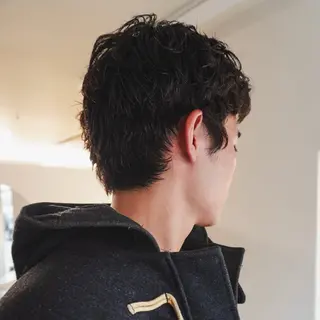 ショート メンズ メンズハイトーン/栄 /イトウタケルのヘアスタイル