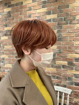 ショート カラー/髪質改善 レイヤー/vagueのヘアスタイル