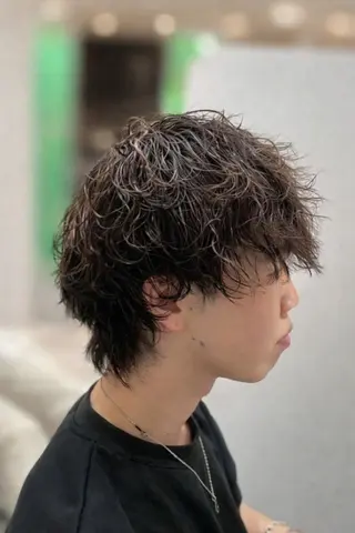 メンズ パーマ 好印象メンズ似合わせ /就活/縮毛髪質改善のヘアスタイル