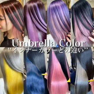 セミロング カラー matiz マティス 表参道所属・💙アンブレラカラー 髪質改善 丸尾】のヘアスタイル