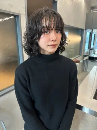 ミディアム パーマ お悩み解決パーマ hana🩰のヘアスタイル