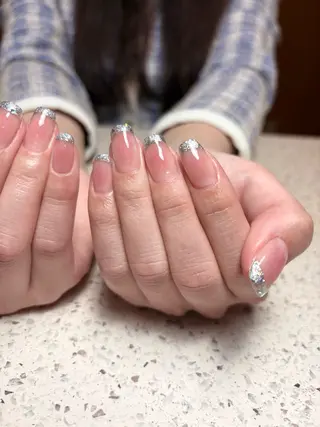 ネイル GALLARIA Elegante 緑のネイルデザイン