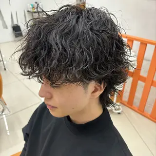 パーマ メンズ 髪質改善美容室bokuno町田店所属・メンズ＆髪質改善縮毛 矯正【平山🔥拓哉】のヘアスタイル