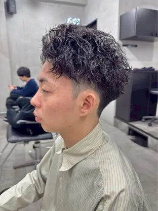 パーマ メンズ メンズ特化×女性 施術◎清水 真之介のヘアスタイル