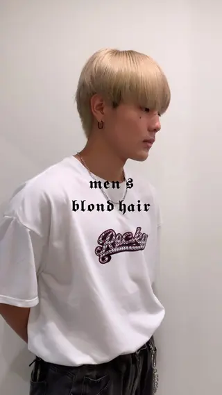 ショート カラー メンズ 落合希 Olivebeigeのヘアスタイル