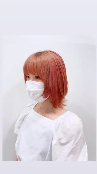 ミディアム 🐺ウルフ/レイヤー カット/高嶋湧大のヘアスタイル