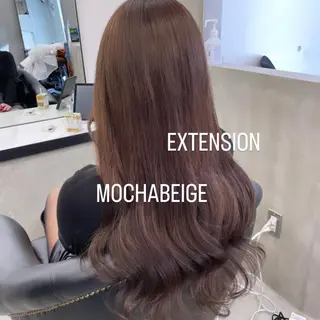 ロング カラー エクステ🩵ブリーチ 韓国ヘア🩵KAEのヘアスタイル