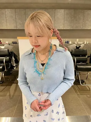 セミロング カラー ショート/パーマ/ カラー/FUKOのヘアスタイル