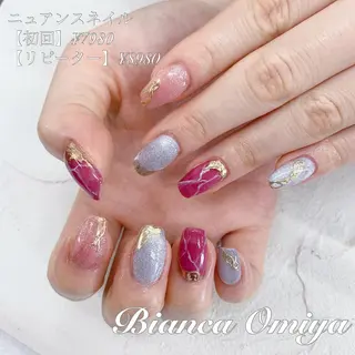 ネイル ネイルサロンビアンカ 大宮店長 モリサワのネイルデザイン