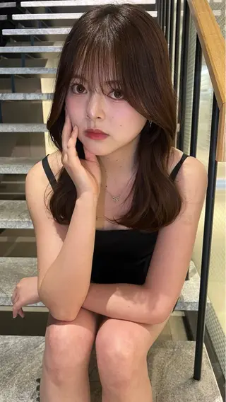 セミロング カラー カラーモデル/梅田/ ⭐️seina⭐️のヘアスタイル