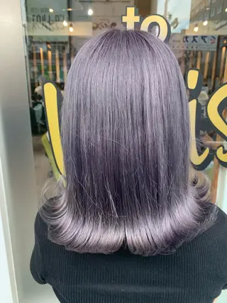 ミディアム カラー パーマ ヘアアレンジ メンズ キッズ ネイル マツエク・マツパ アイブロウ 🤍韓国風/艶髪🤍 鳥越美羽のヘアスタイル