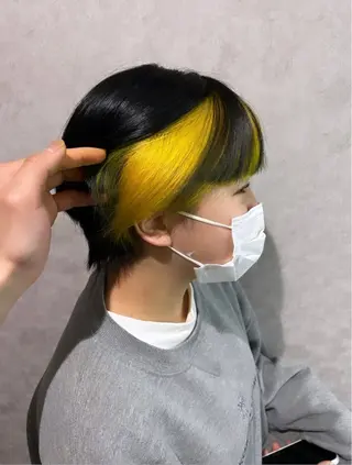 ショート カラー QUON.伊勢崎店所属・ブリーチ＆ハイトーン 歌 心のヘアスタイル