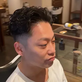 ショート パーマ メンズ BARBERSHOP DALIE third所属・kureha /メンズパーマのヘアスタイル