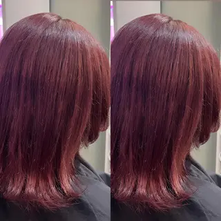 ミディアム カラー ekolu所属・髪質改善･縮毛矯正 特化･ユウシンのヘアスタイル