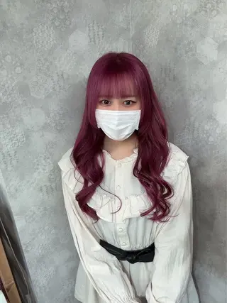 セミロング カラー 【美髪ハイトーン】 髪質改善/大和🎀のヘアスタイル