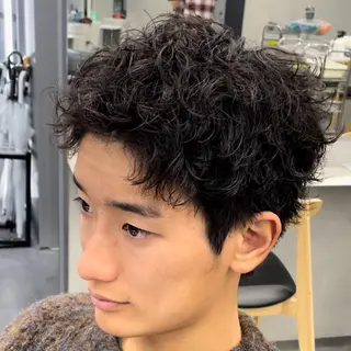 ショート パーマ ヘアアレンジ メンズ fifth Tokyo所属・fifth 石川 凪のヘアスタイル