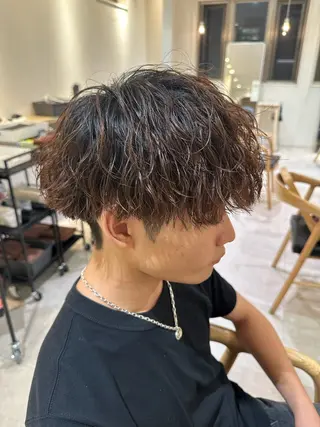 カラー パーマ メンズ AI TOKYO  men's 横浜所属・【パーマの達人】 💎メンズ特化🔥徹のヘアスタイル