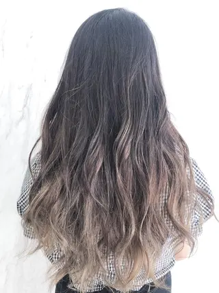 セミロング カラー 田中 アキオのヘアスタイル