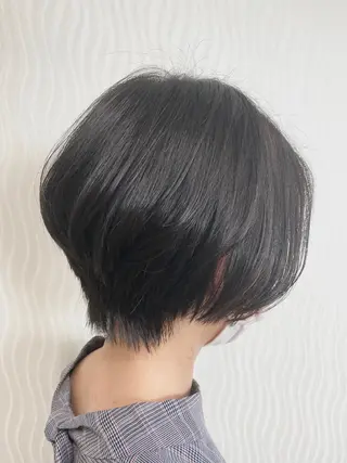 ショート 顔周りデザイン/ ママ美容師/濱ほのかのヘアスタイル