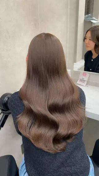 ロング 透明感カラー/ レイヤーカット/優大のヘアスタイル