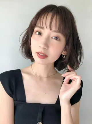 ショート パーマ 田川 弥空のヘアスタイル