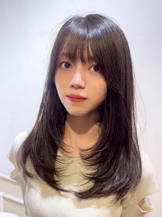 ロング カラー 店長✨️韓国ヘア✖️ 髪質改善カラー／純大のヘアスタイル