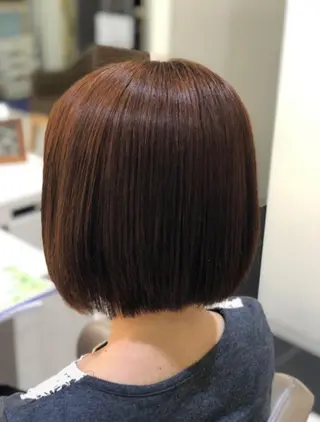 ショート パーマ 安井　昴 💫ブリーチ縮毛矯正のヘアスタイル