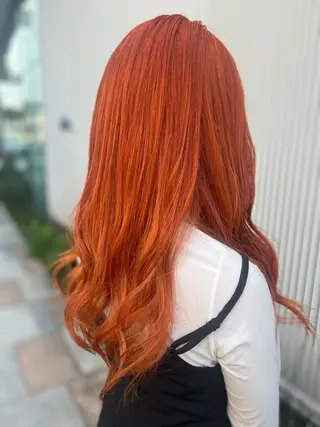 ロング カラー ヘアアレンジ Moana by HEADLIGHT所属・tomoka/ デザインカラー🌺のヘアスタイル