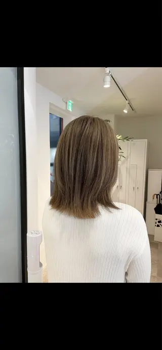 ミディアム カラー hayaka todaのヘアスタイル