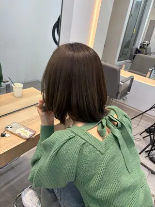 ミディアム カラー nok所属・レイヤー/ベージュ/ どますず🌺のヘアスタイル