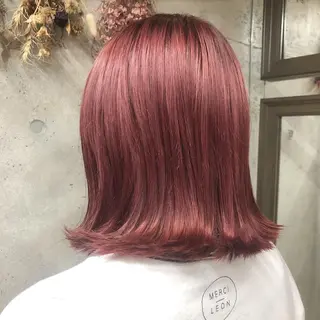 ミディアム カラー wakana 【ブリーチカラー】のヘアスタイル