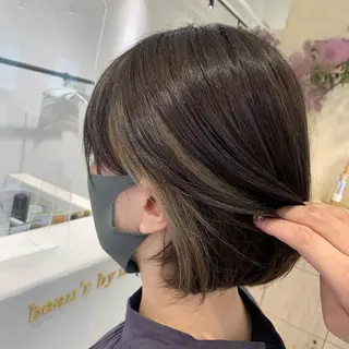 カラー ボブ/美髪矯正 /佐藤　奈巳のヘアスタイル