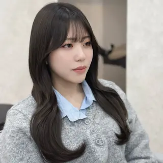 セミロング ✨韓国ヘア✨ レイヤー✂️鎌倉楓麻のヘアスタイル