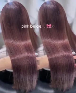 ロング ハイトーン/ミルク ティー🤍reinaのヘアスタイル