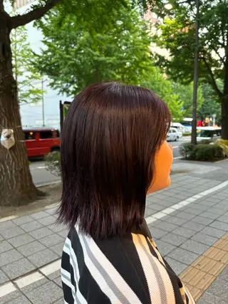 ミディアム カラー 🍓ハイトーンカラー 🎀nene🍓のヘアスタイル