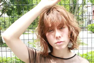 ミディアム カラー パーマ ハイライト/髪質改善 ans/黒木 和大のヘアスタイル