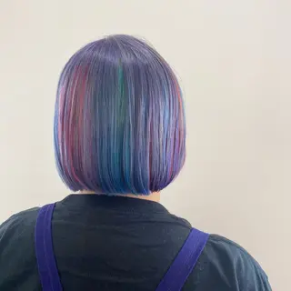 ミディアム カラー Kazaoka Saraのヘアスタイル