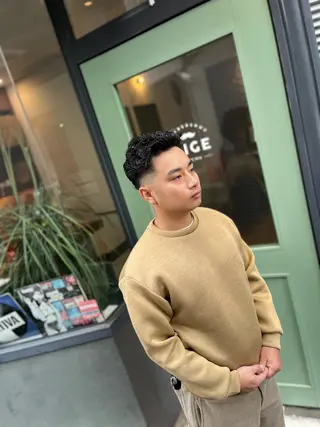 ショート パーマ メンズ メンズ美容室HIGE barber shop所属・中川 響揮のヘアスタイル