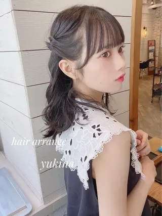 ミディアム Hair Salon BOTTOMS所属・✨透明感ケアカラー✨ 長野ゆきなのヘアスタイル