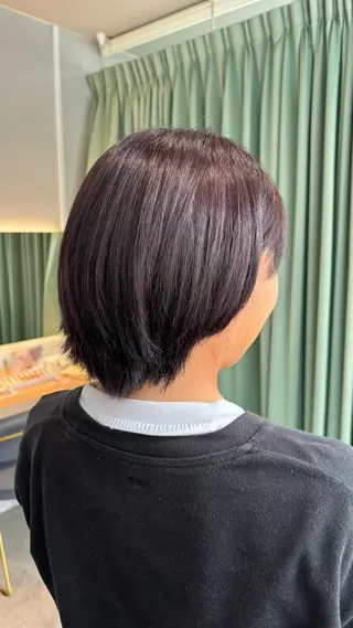 ショート カラー りあの🎀 /暖色カラー🍒のヘアスタイル