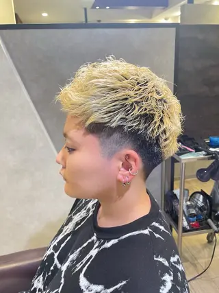 ショート カラー パーマ ショートヘア特化/ 貴田沙知のヘアスタイル