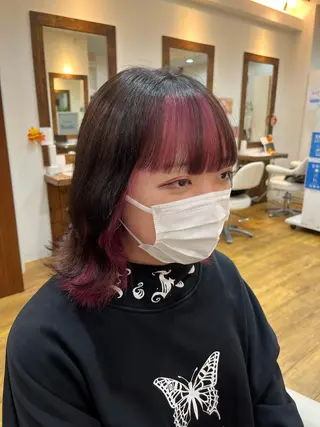 ミディアム カラー うる艶カラー 🌼aokiのヘアスタイル