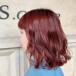 ミディアム ヘアーエスクールフェイス所属・竹下 実穂のヘアスタイル