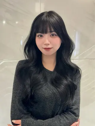 ロング 🤍韓国ヘア/ 楓🤍のヘアスタイル