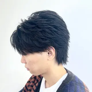 ショート パーマ メンズ メンズ/心斎橋 /韓流/藤本理希のヘアスタイル