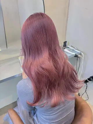 セミロング カラー ブリーチ/レイヤー 💙ayame💙のヘアスタイル