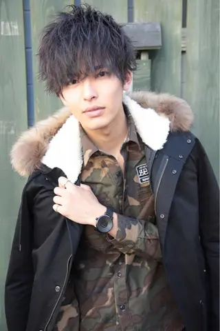 ショート カラー パーマ メンズ ELTE表参道所属・✨上品レディーなヘア スタイルへ✨髙木諒也のヘアスタイル